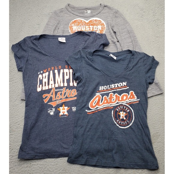 Champion Other - Lot of 3 MLB Houston Astros Champion Shirt Baseball Girls Large Multi Crew Neck